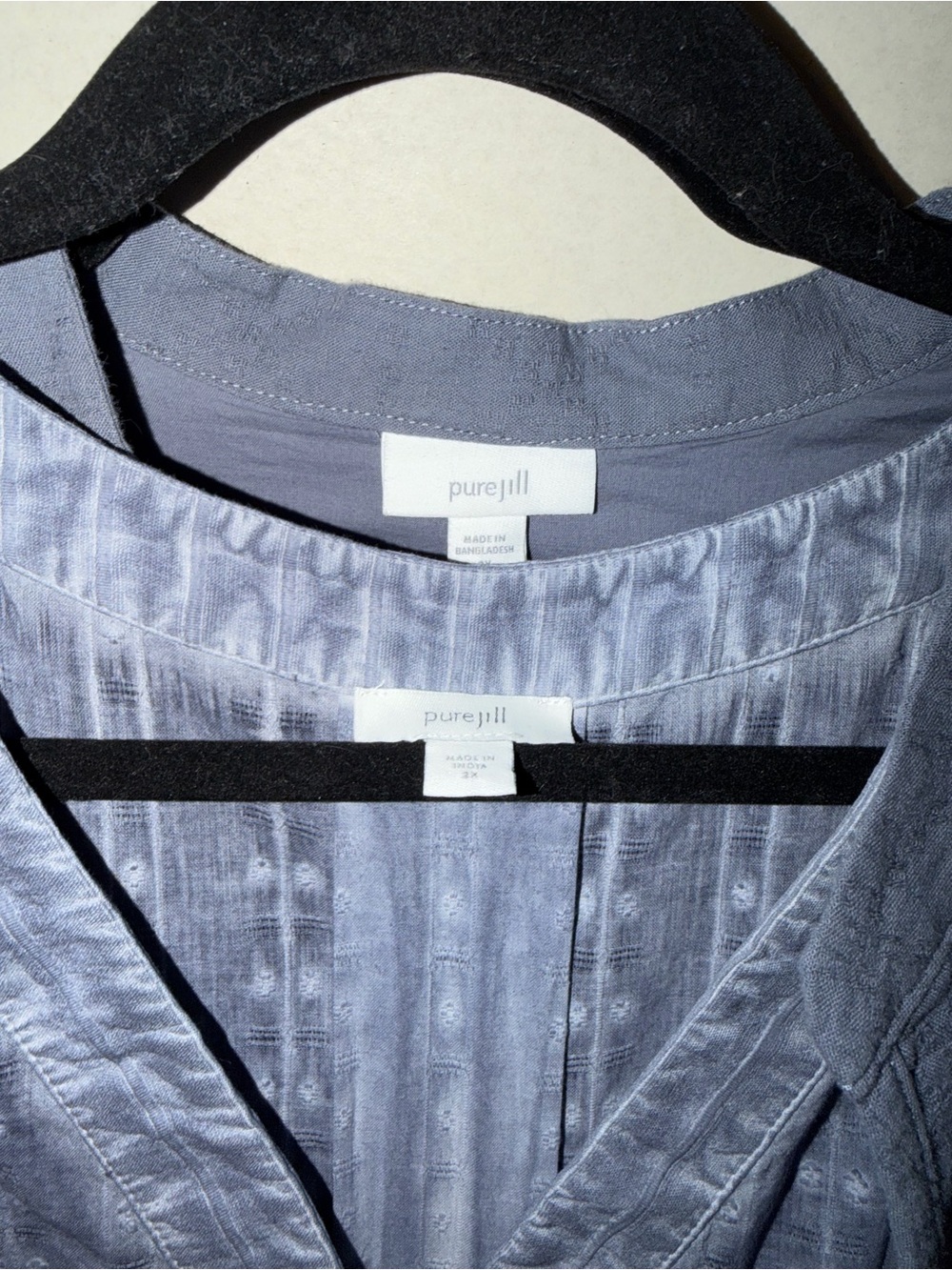 J. Jill Open-Front Pale Blue Collarless Jacket - Picture 5 of 5